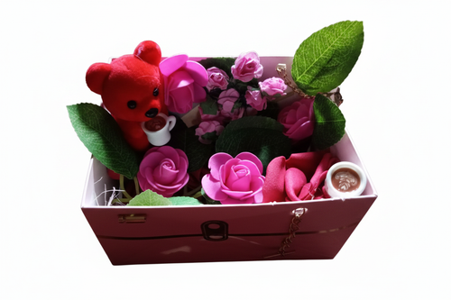 Romantic Rose and Teddy Gift Box product photo